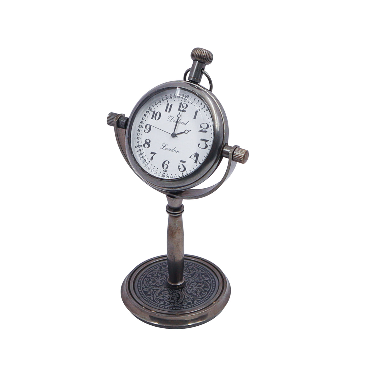 Personalised Bronze Desk Clock
