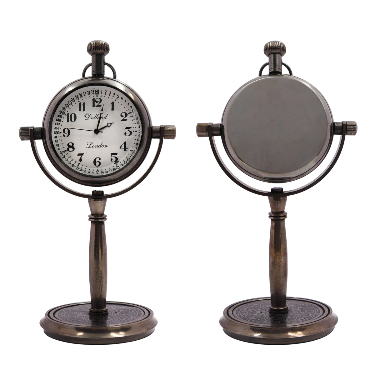 Personalised Bronze Desk Clock