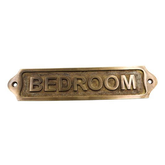 Engraved Brass Bedroom Name Plate