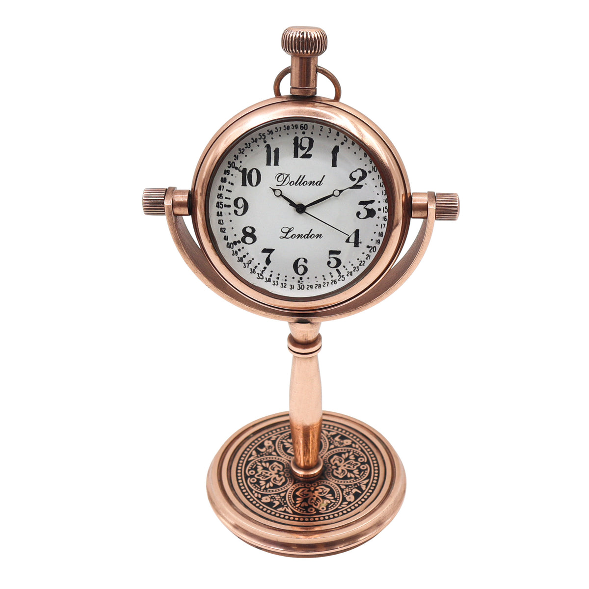 Personalised Copper Desk Clock