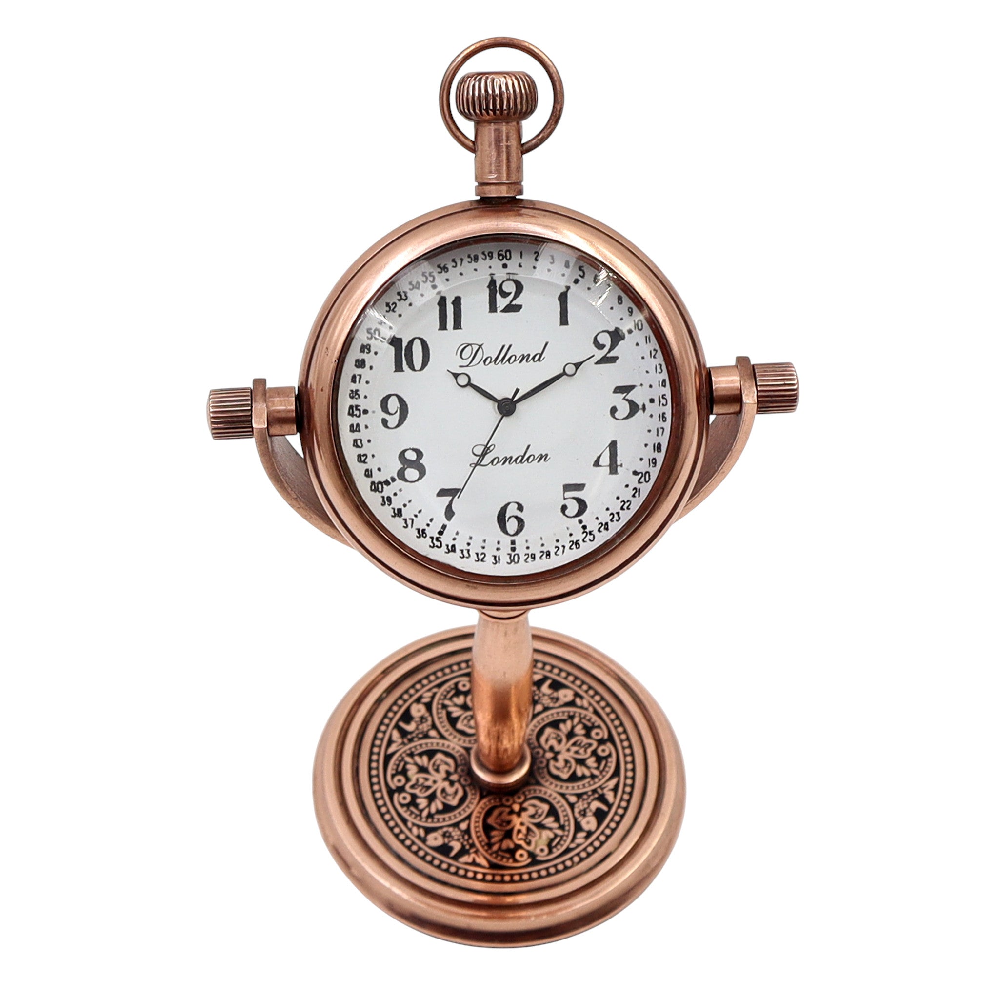 Personalised Copper Desk Clock