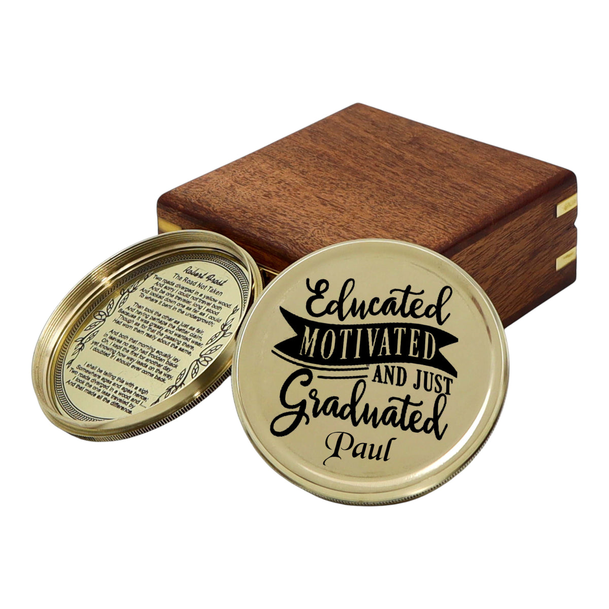 Personalised 100 Year Brass 3-Inch Calendar Compass