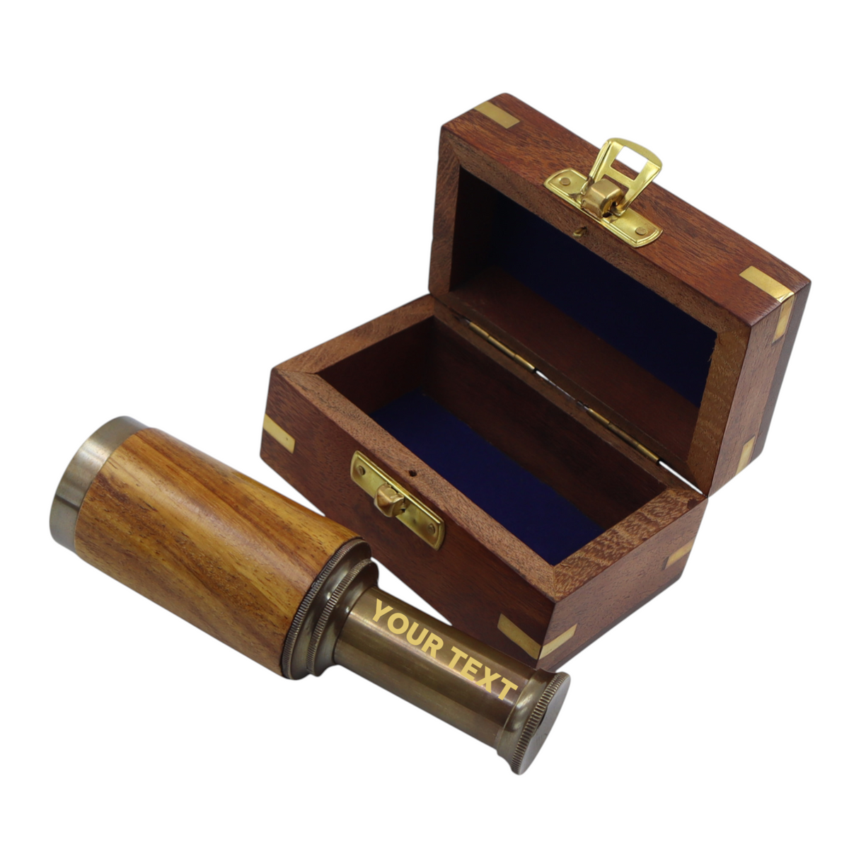 6-Inch The Westminster Bronze & Wood Telescope