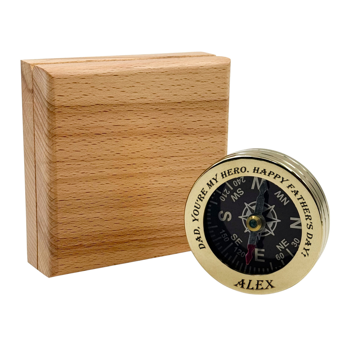 Custom Engraved Collar Compass Gift for Father’s Day