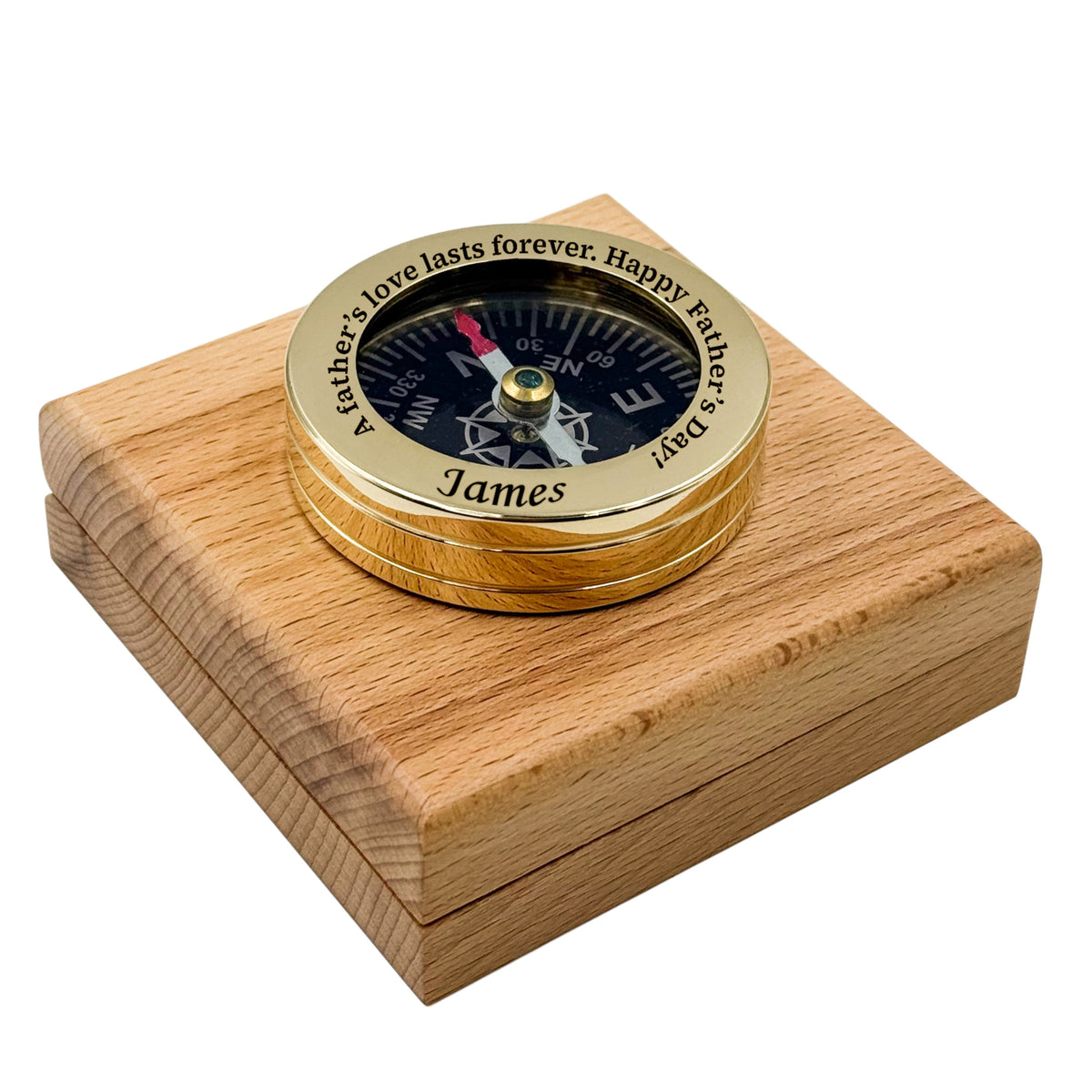 Custom Engraved Collar Compass Gift for Father’s Day