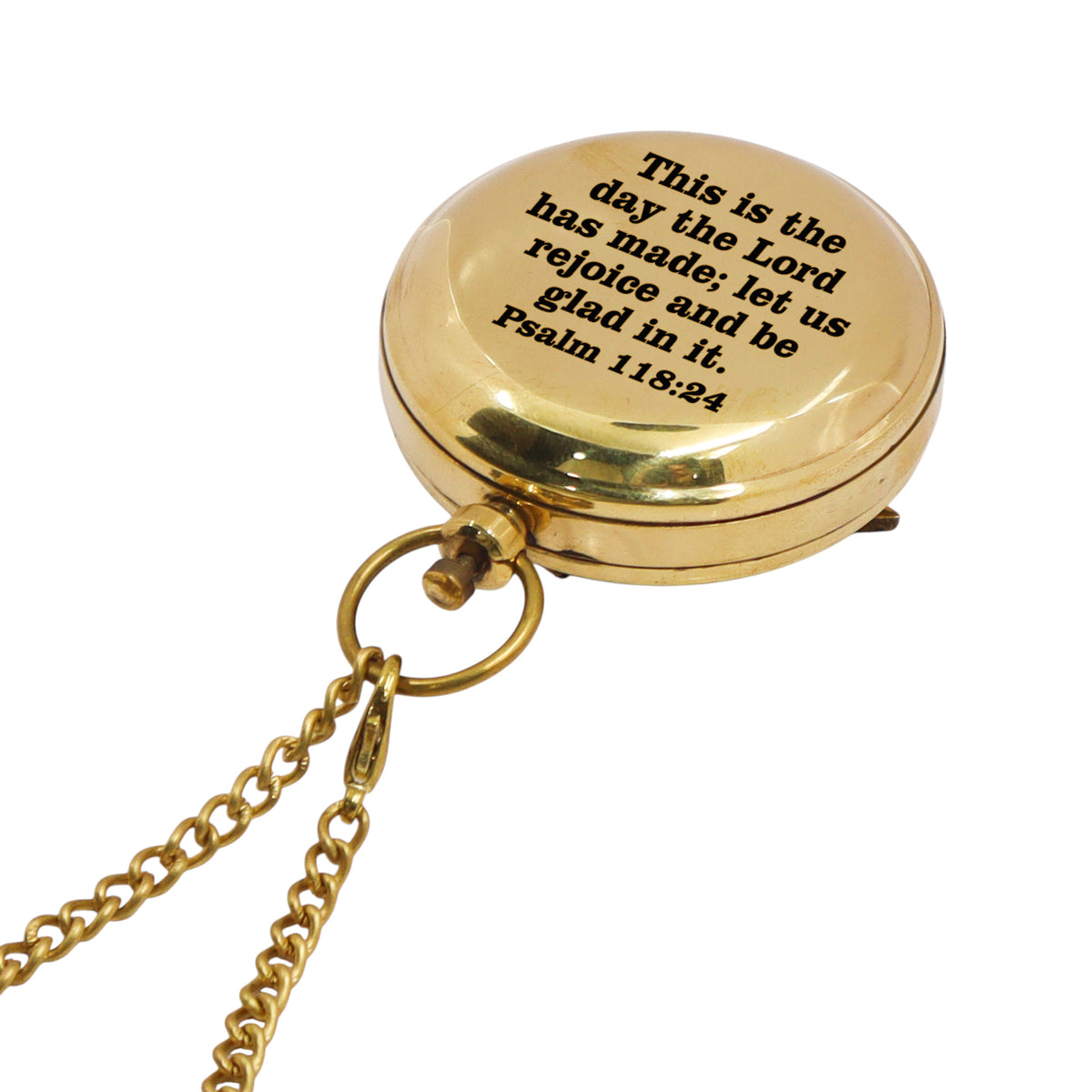 Personalised 2-Inch Brass Sundial Compass for First Communion Gift