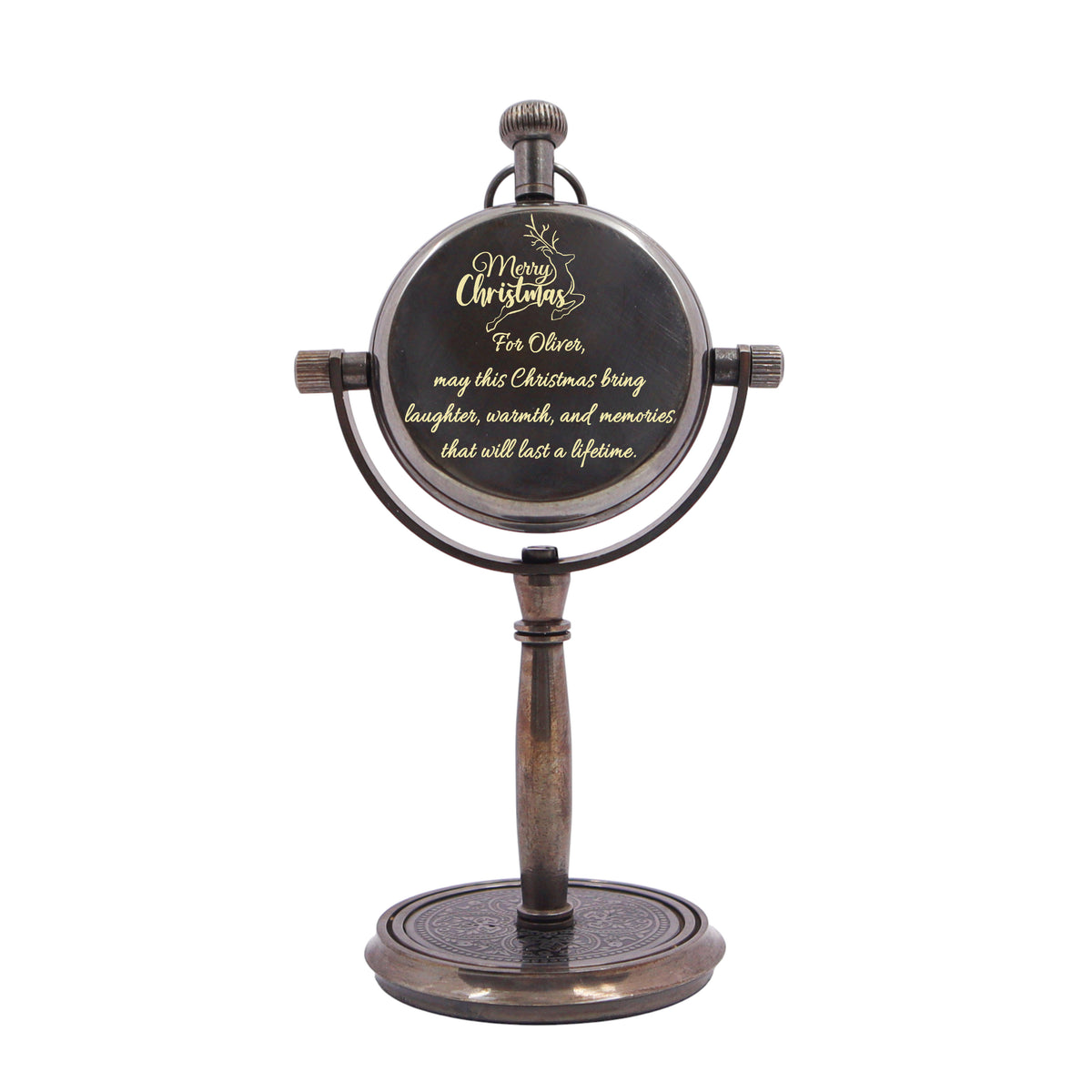 Personalised Christmas Desk Clock