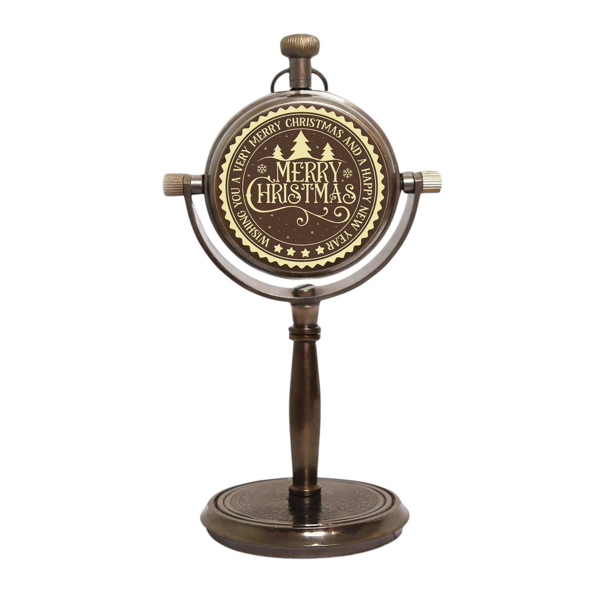 Personalised Christmas Desk Clock