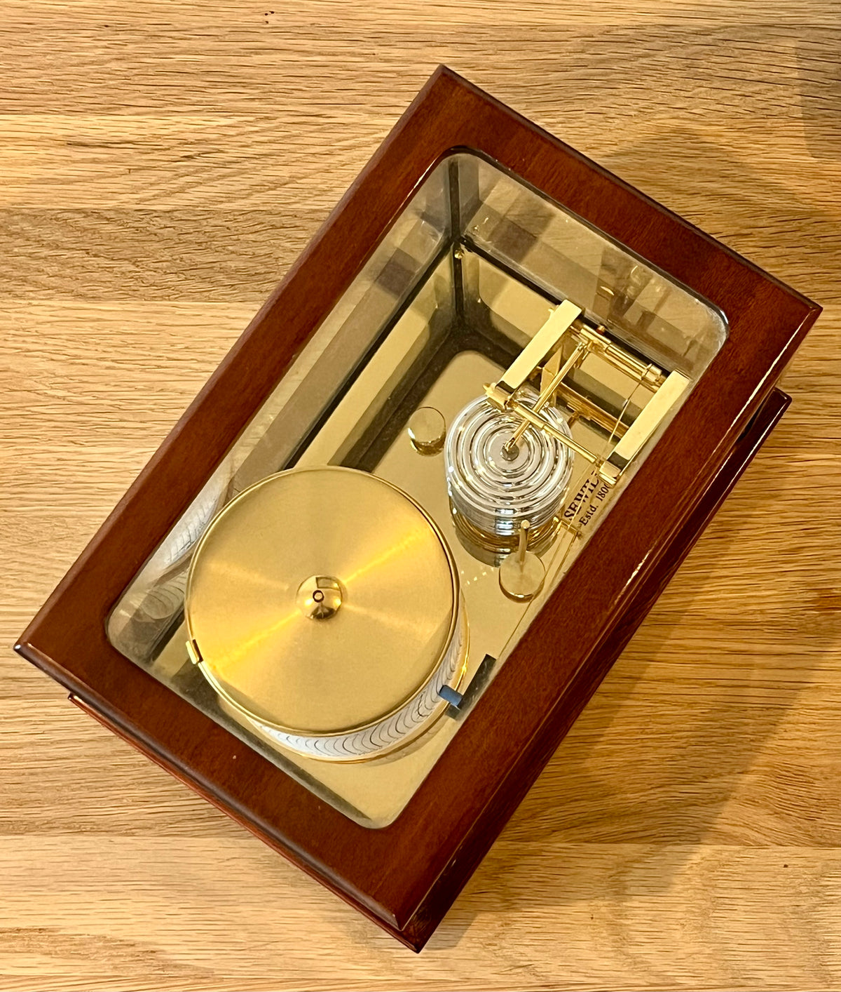 Vintage Barograph Sewills Of Liverpool with Mahogany Case