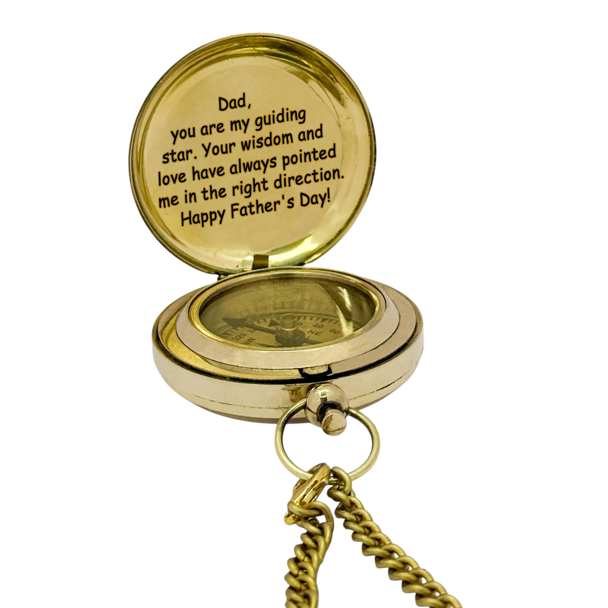 Personalised Push Button Compass Gift for Father’s Day