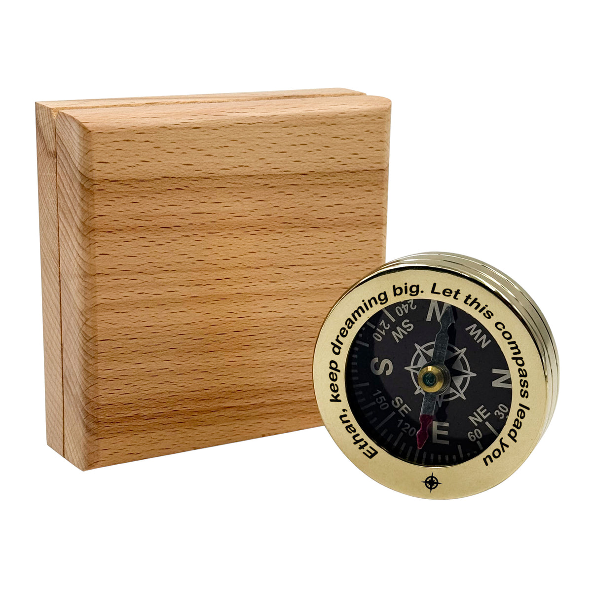 Engraved Collar Compass for Graduation Gift