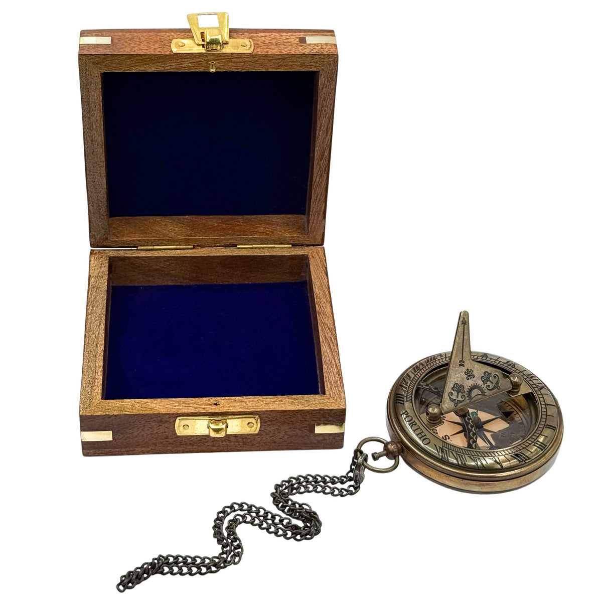 Personalised 3-Inch Gunmetal Sundial Compass