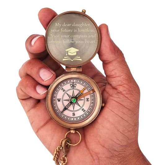 Personalised Compass for Graduation Gift