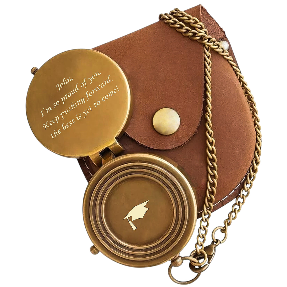 Personalised Compass for Graduation Gift