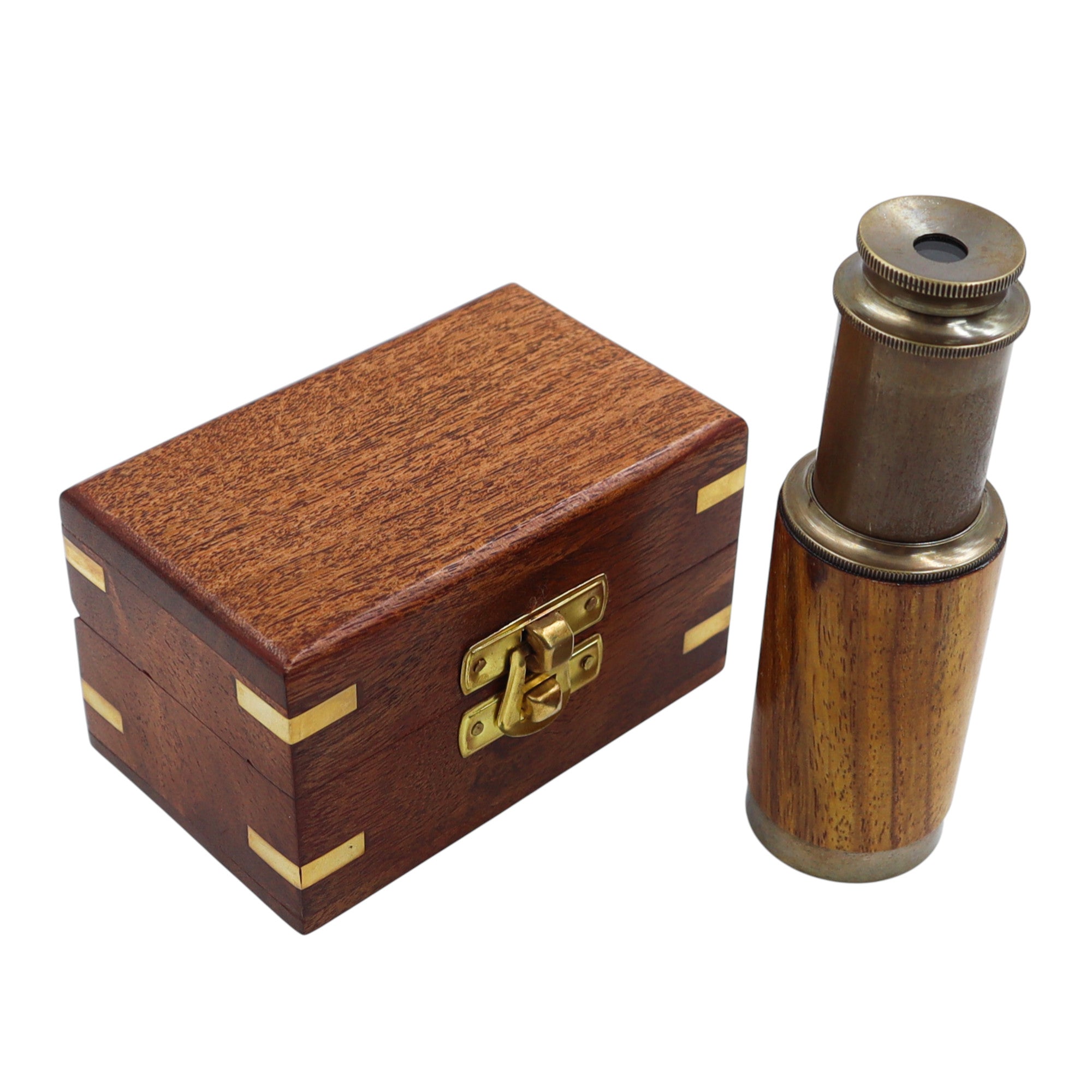 6-Inch The Westminster Bronze & Wood Telescope