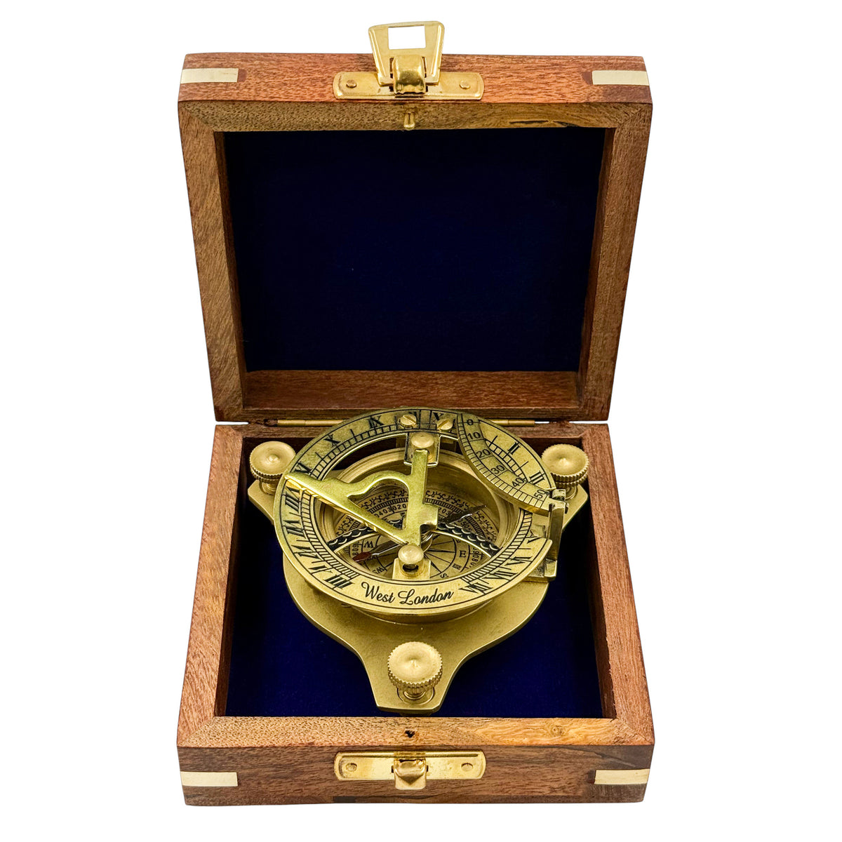 Personalised 3-inch Brass Sundial Compass