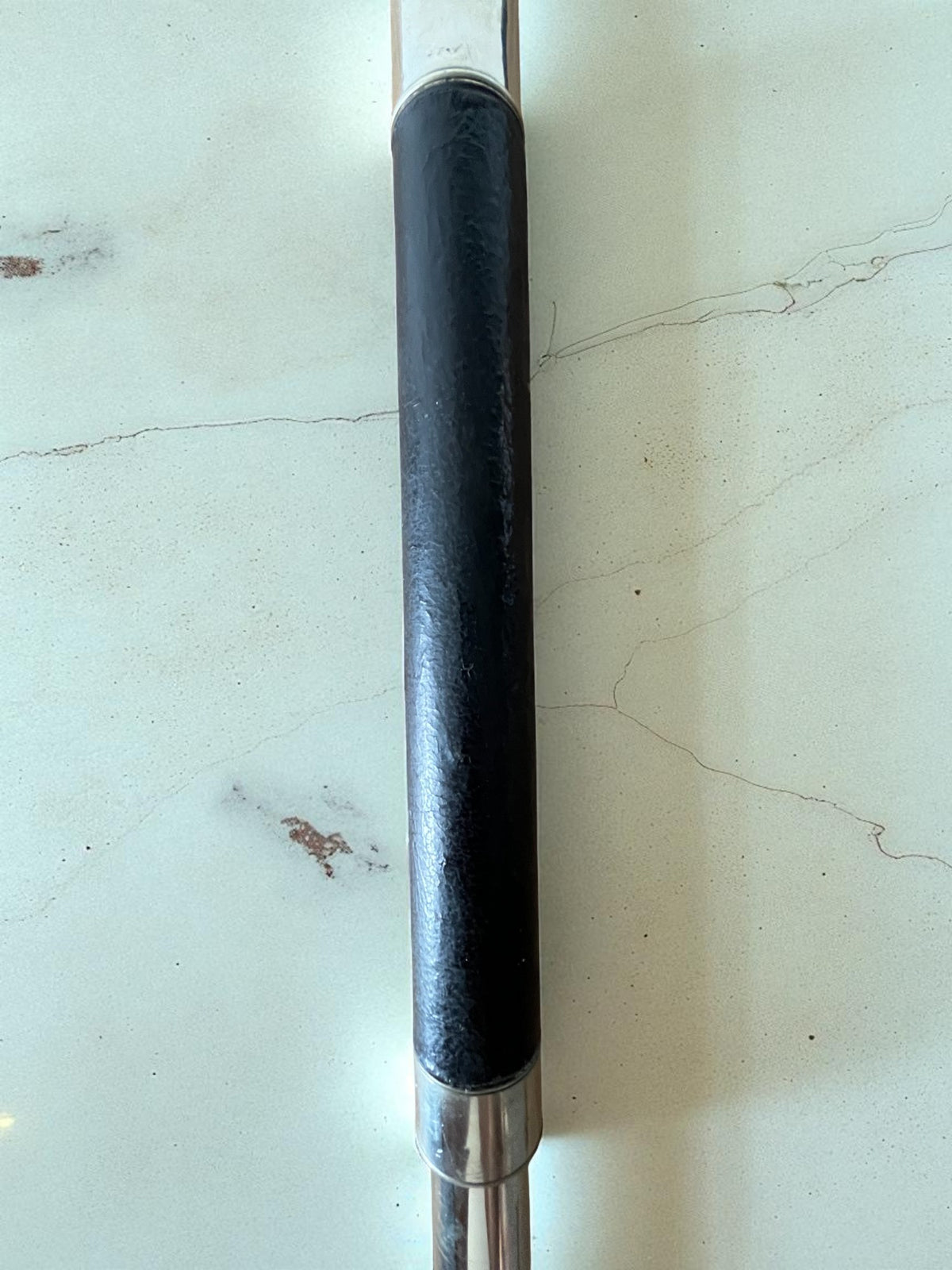 Antique Mills Maker Black Leather Silver Colour Telescope