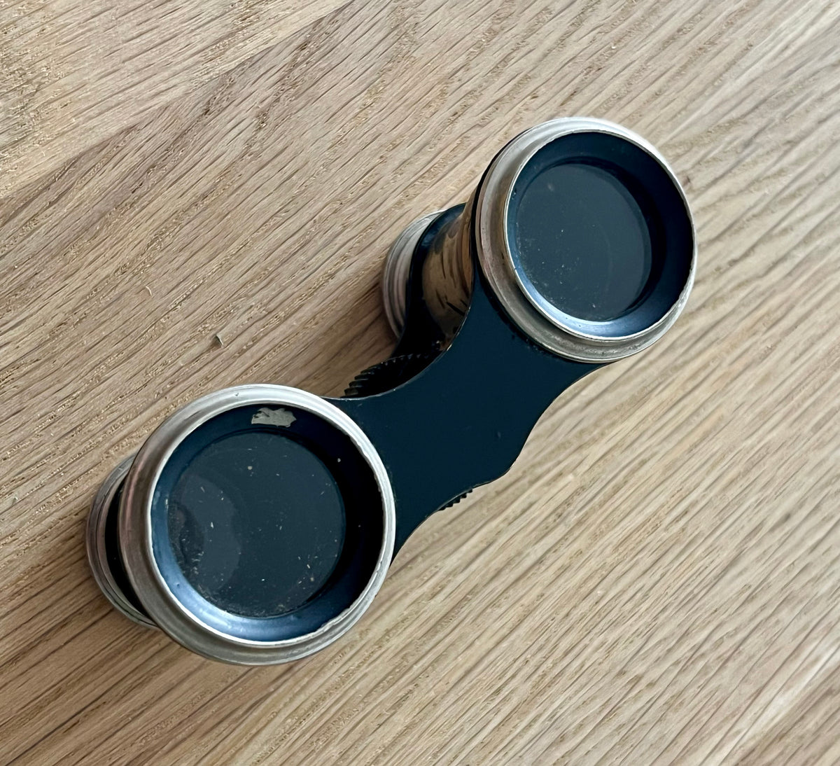 Hand Painted Blue Heron Bird Enamel Opera Binoculars