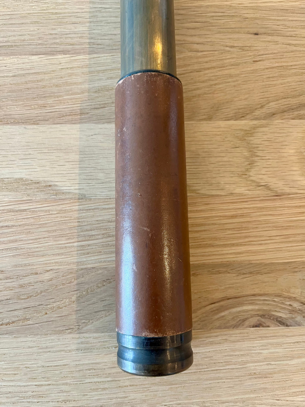 J.T. Coppock London Vintage Brass & Leather Telescope