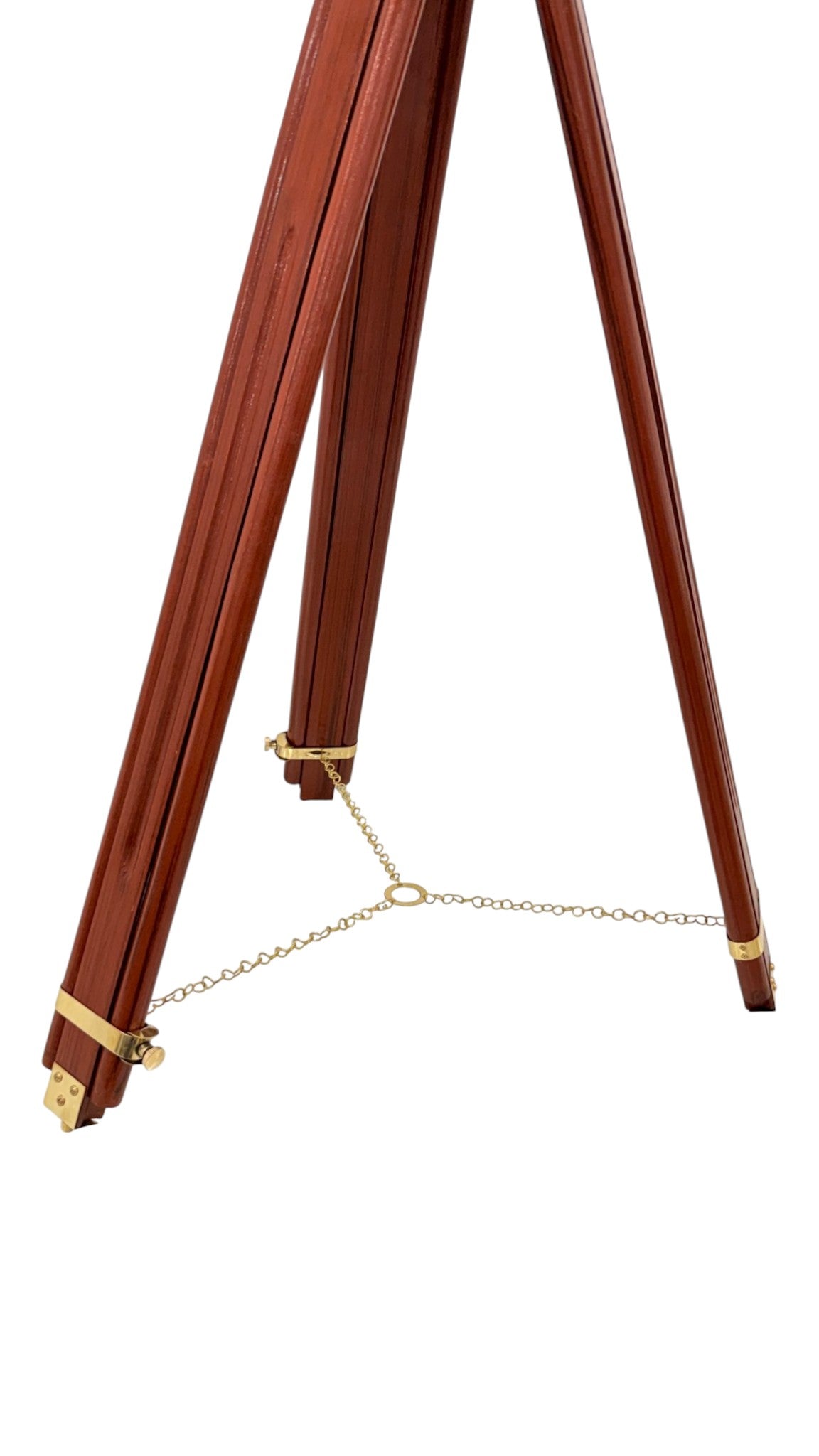 Personalised 60” Adjustable Brass & Wooden Telescope with Tripod