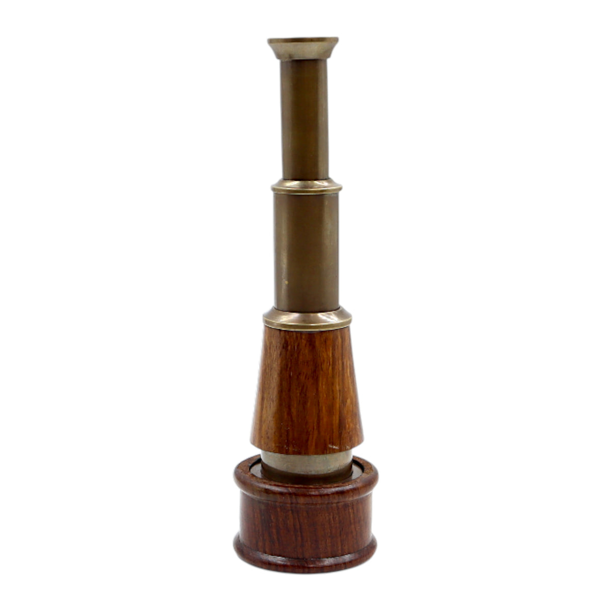 7-Inch The Admiral Bronze & Wood Telescope