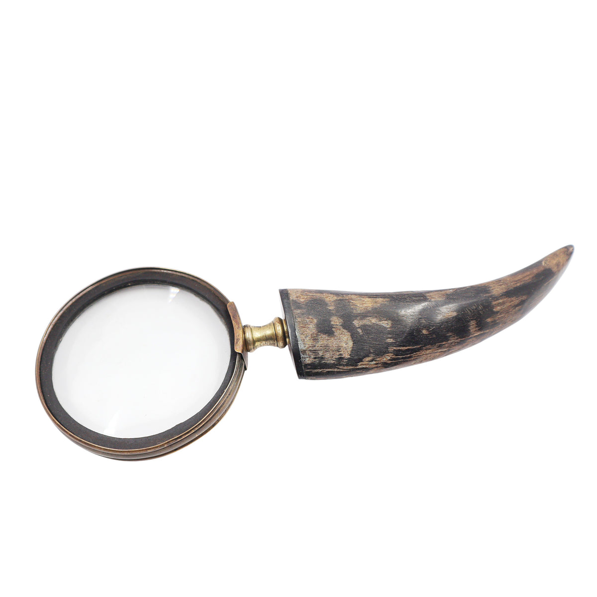 Magnifier Glass with Black Horn Handle