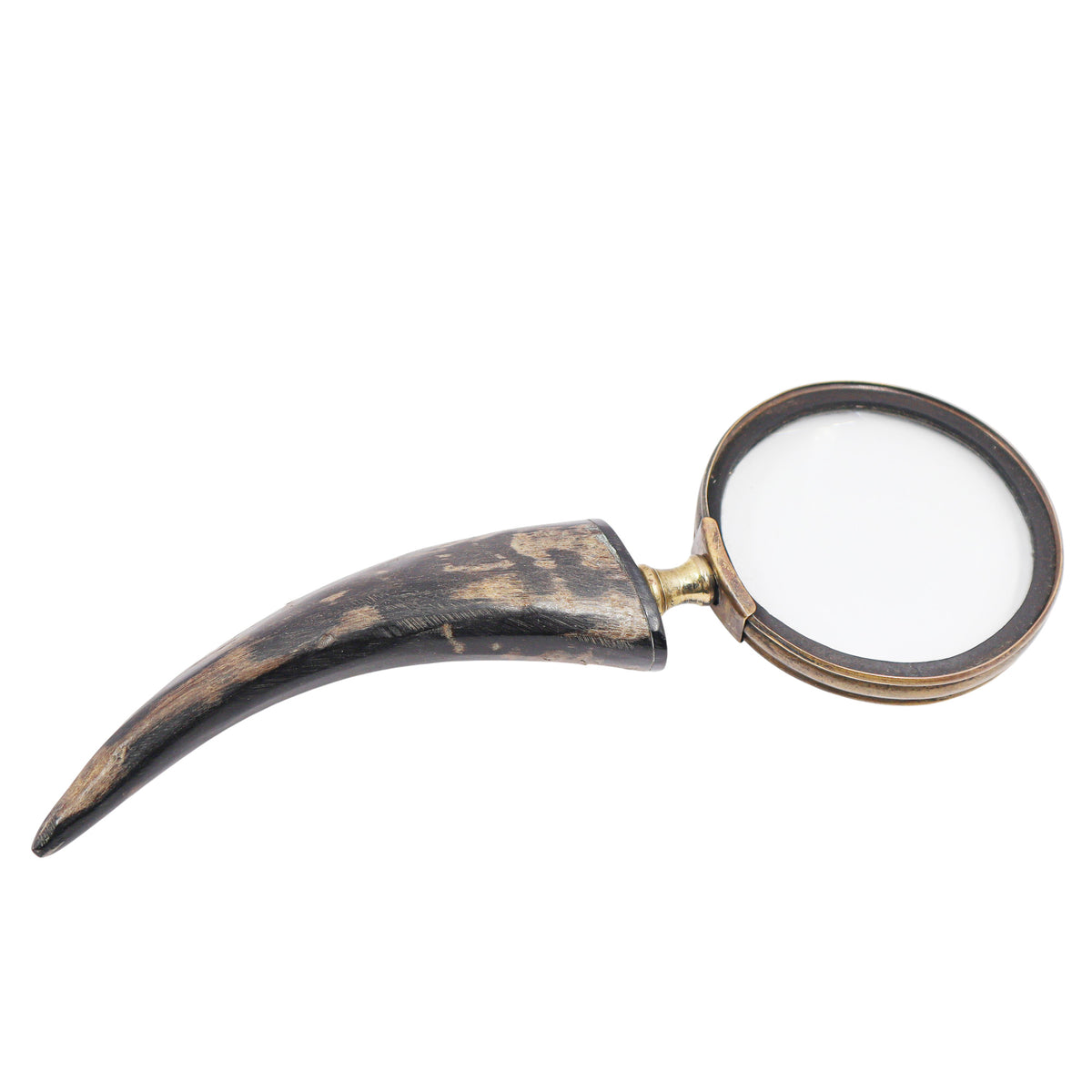 Magnifier Glass with Black Horn Handle