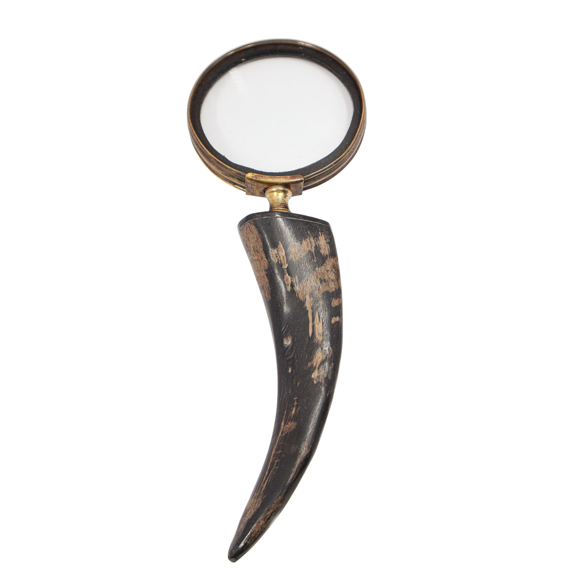 Magnifier Glass with Black Horn Handle