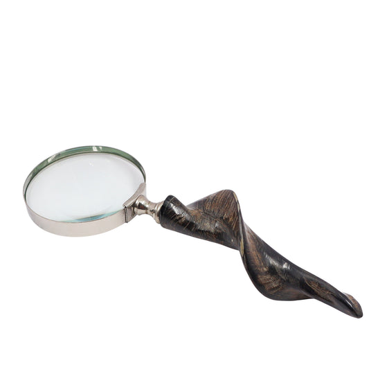 Magnifying Glass with Black Horn Handle