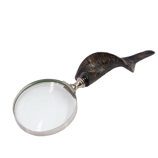 Magnifying Glass with Black Horn Handle