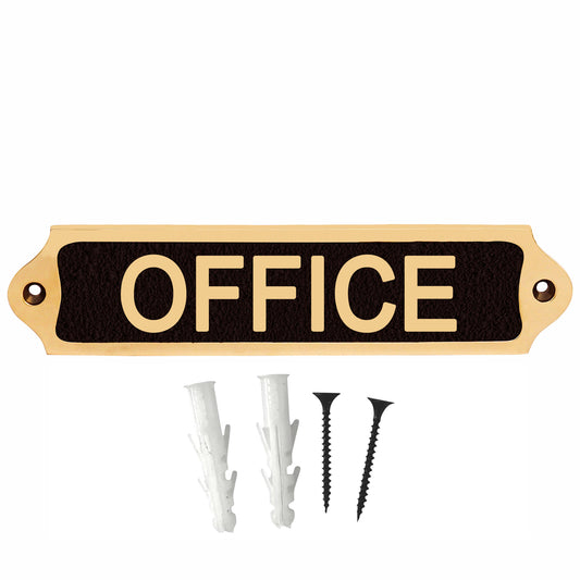 Personalised Office Brass Plaque