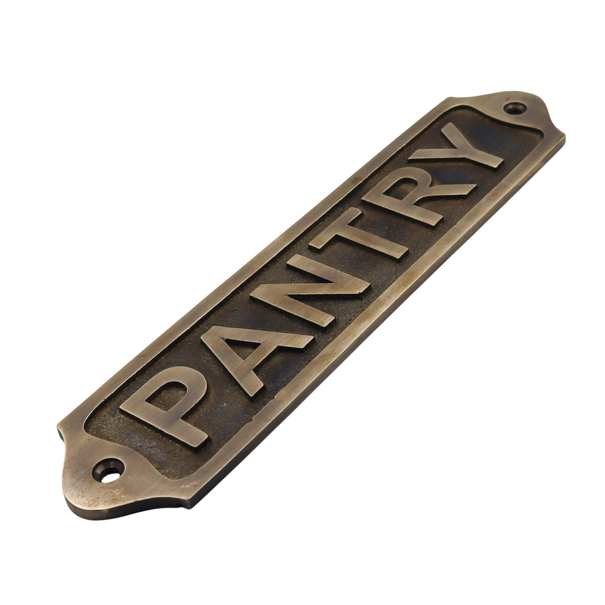Solid Brass Pantry Door Plaque