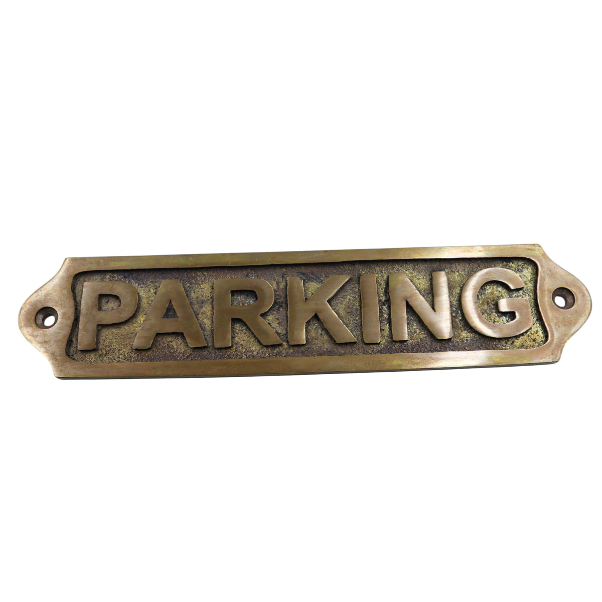 Parking Solid Brass Plaque