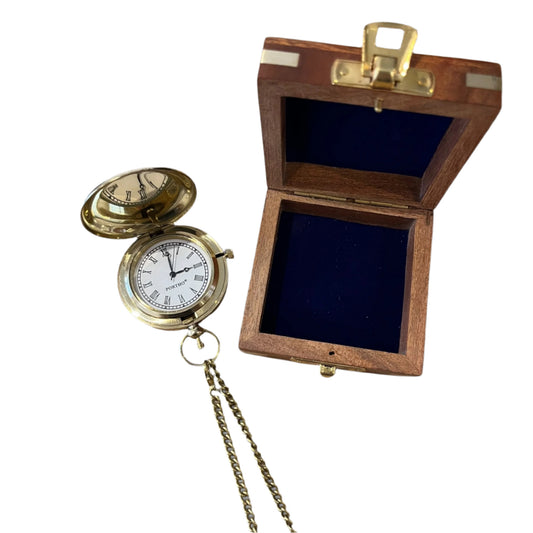 Personalised Baptism Brass Pocket Watch