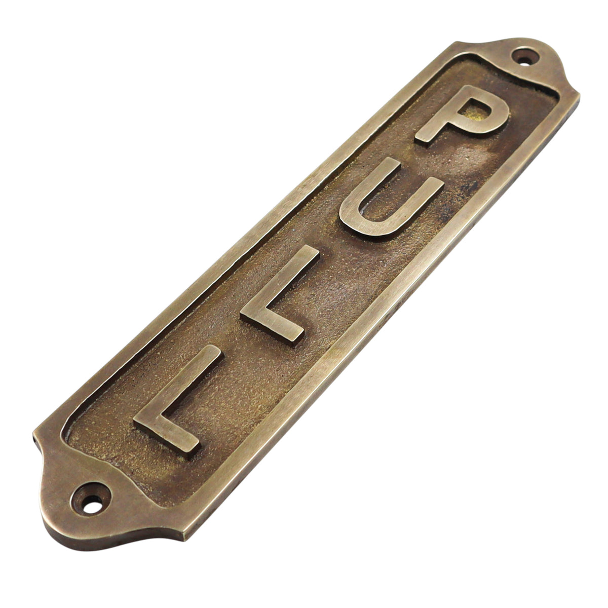 Custom Pull Solid Brass Plaque