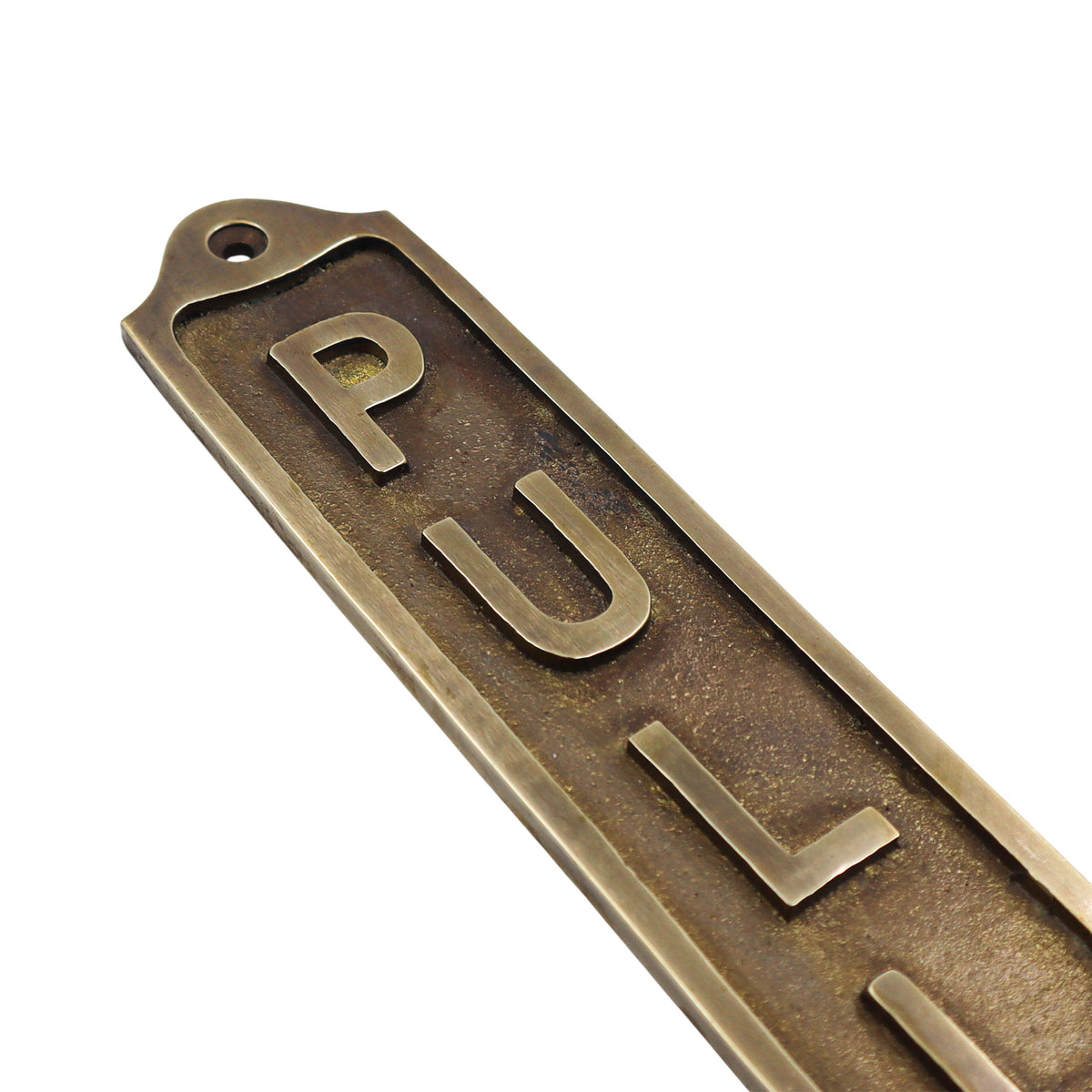 Custom Pull Solid Brass Plaque