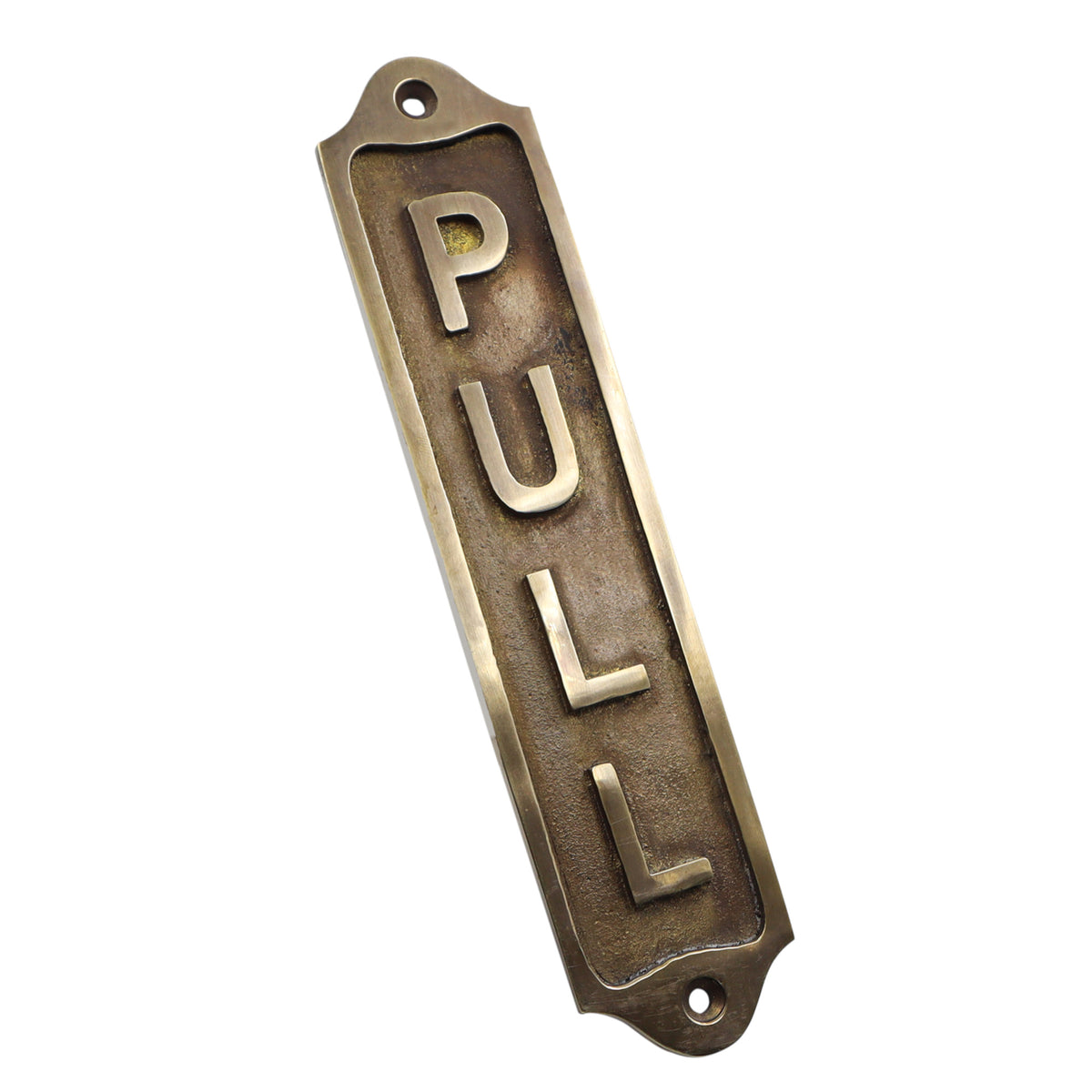 Custom Pull Solid Brass Plaque