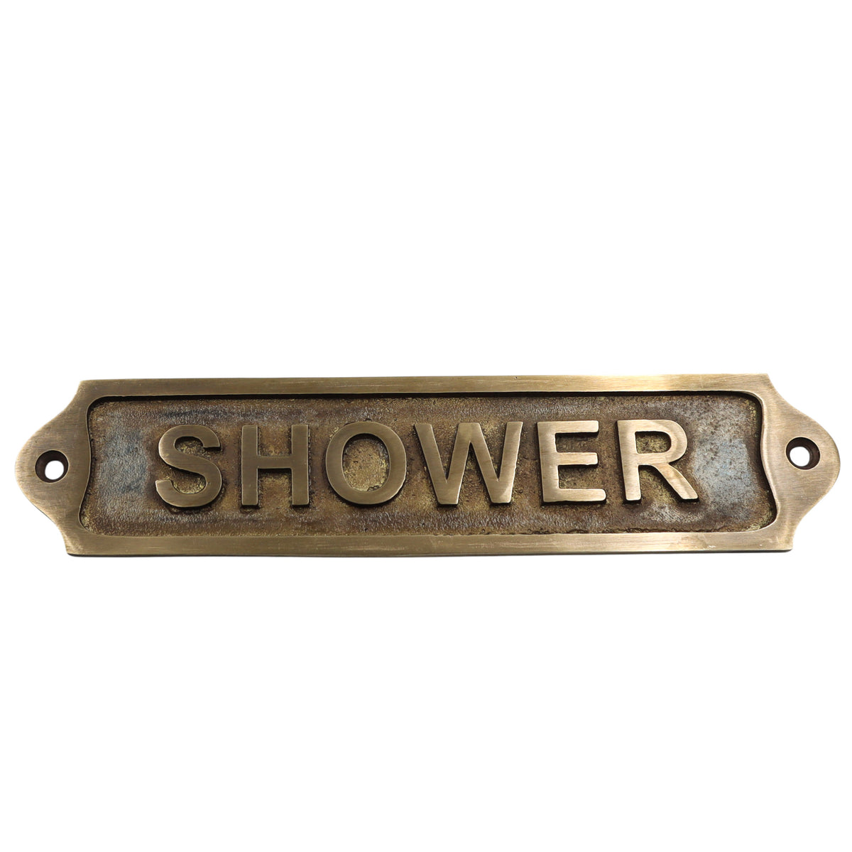 Shower Solid Brass Plaque
