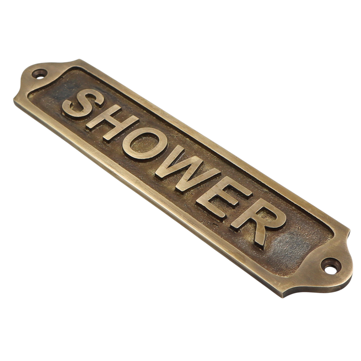 Shower Solid Brass Plaque