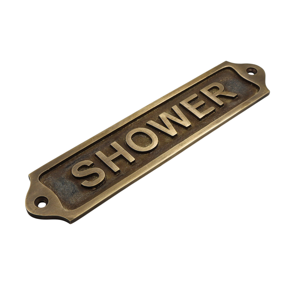 Shower Solid Brass Plaque