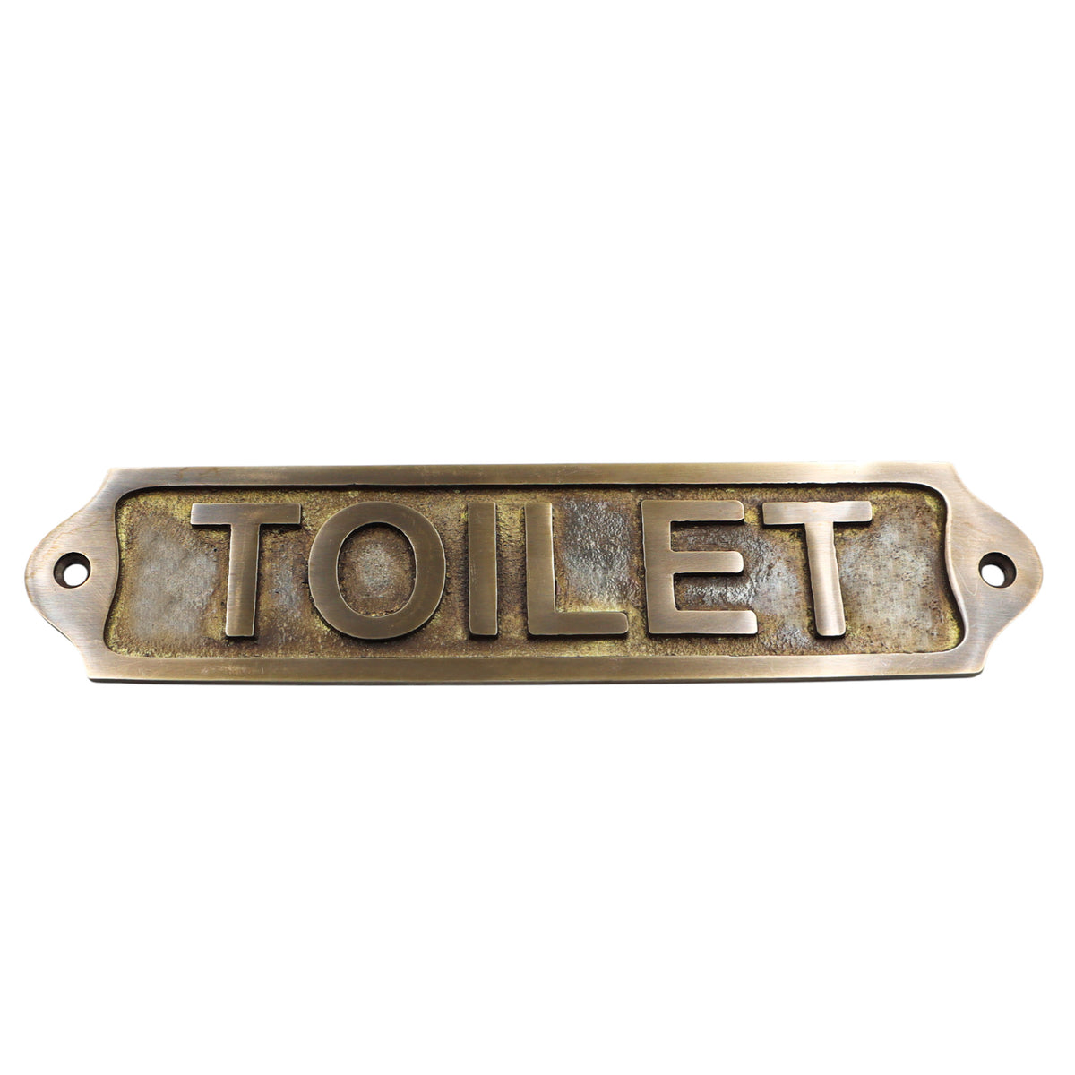 Toilet Solid Brass Plaque
