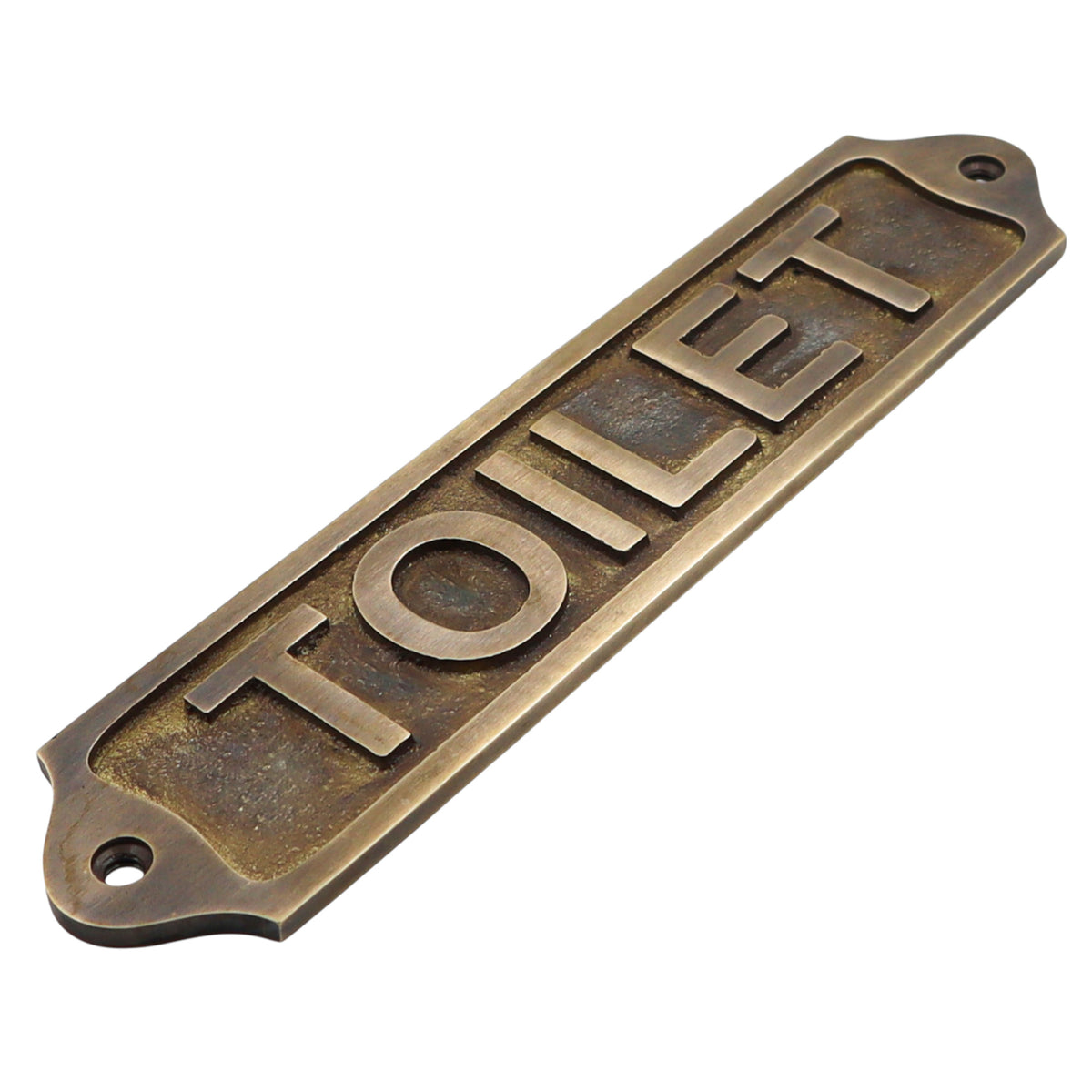 Toilet Solid Brass Plaque
