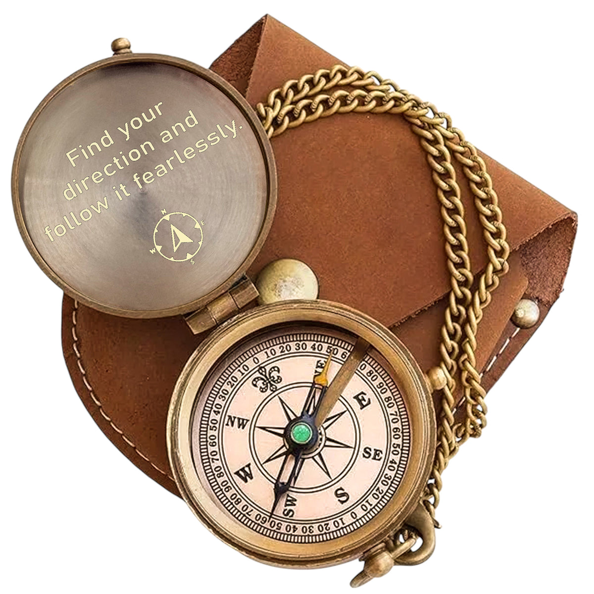 Personalised Working Compass with Case