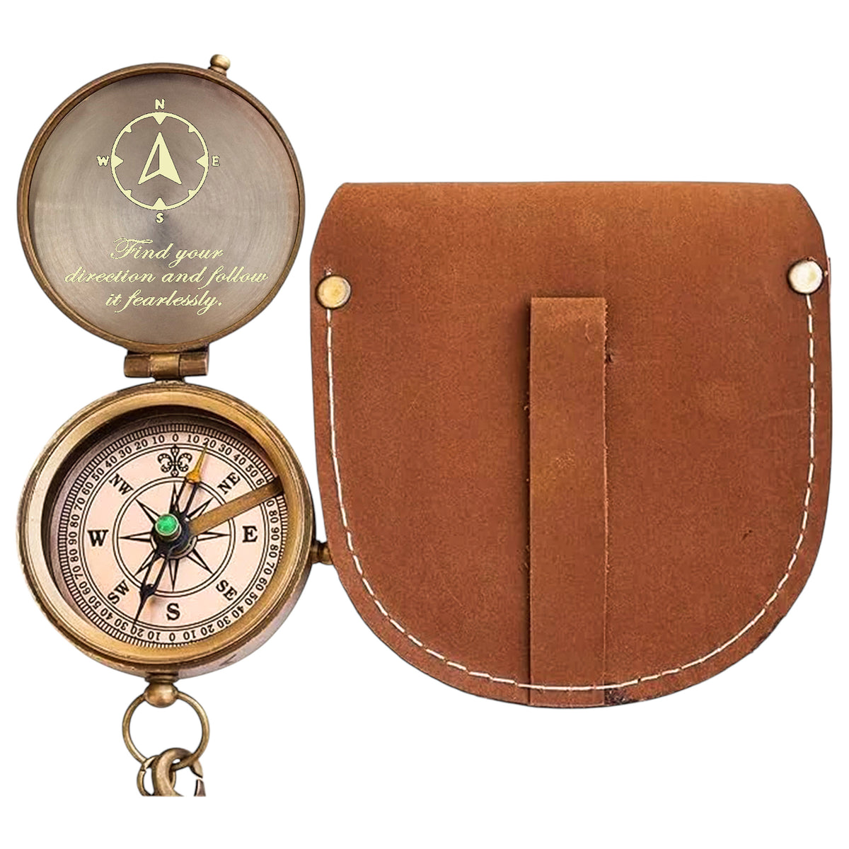 Personalised Working Compass with Case