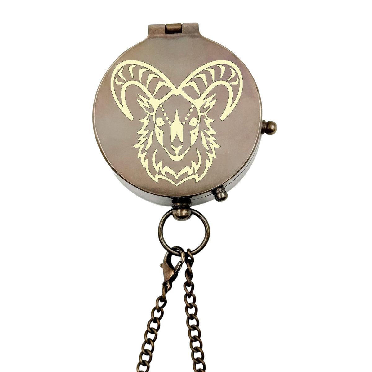 Personalised Zodiac Compass with Leather Case