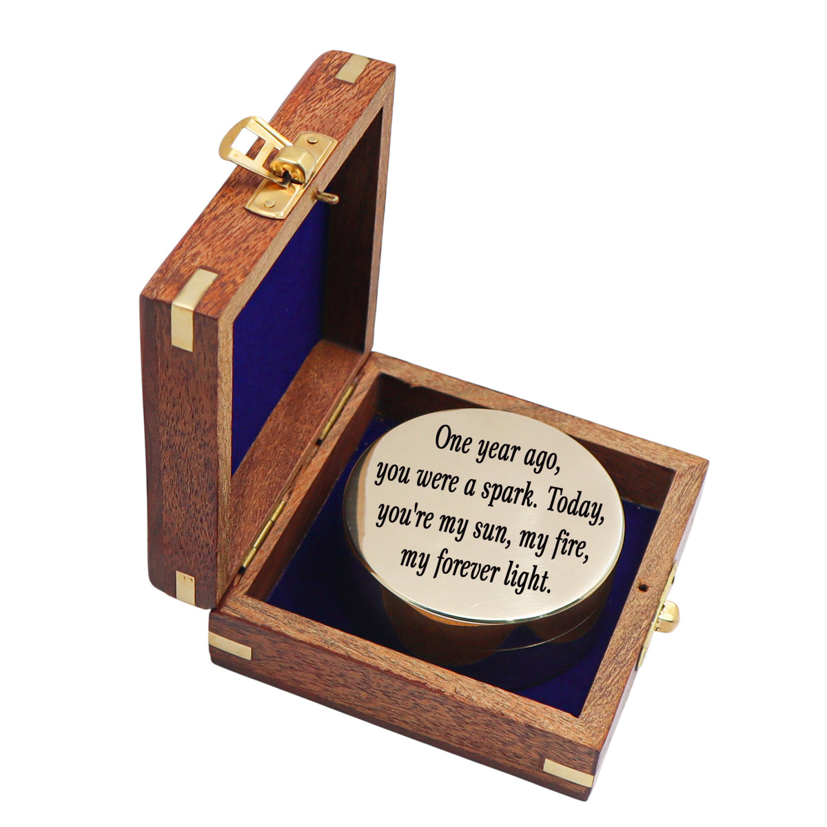 Personalised 1st Anniversary Signature Sundial Compass