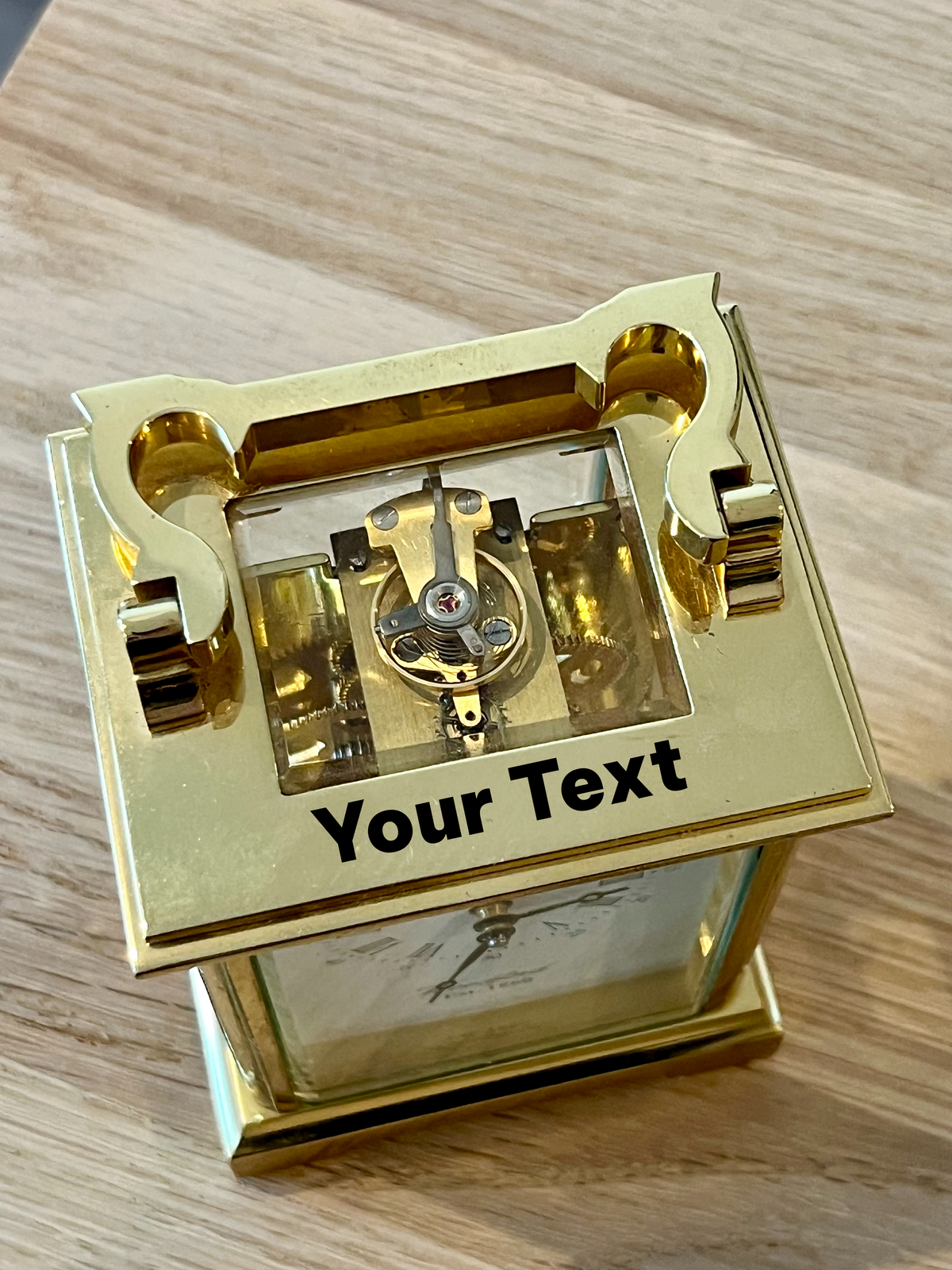 Personalised Woodford 8 Day Traditional Mechanical Carriage Clock