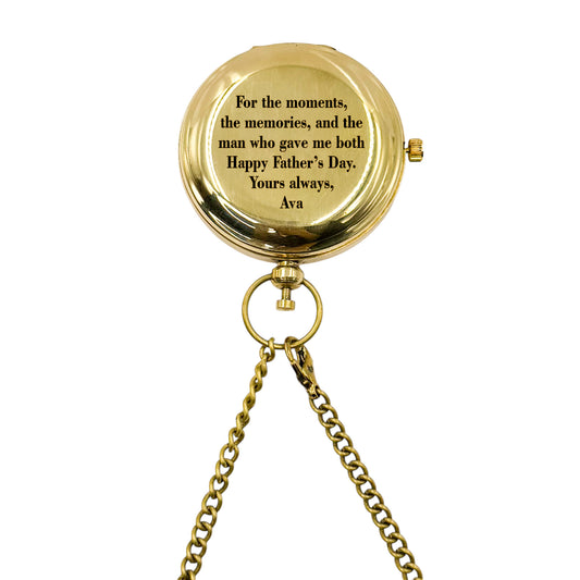 Personalized Pocket Watch for Father's Day