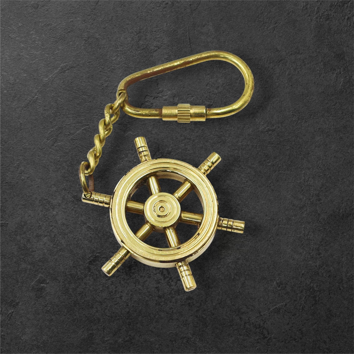 Nautical Steering Wheel Keychain