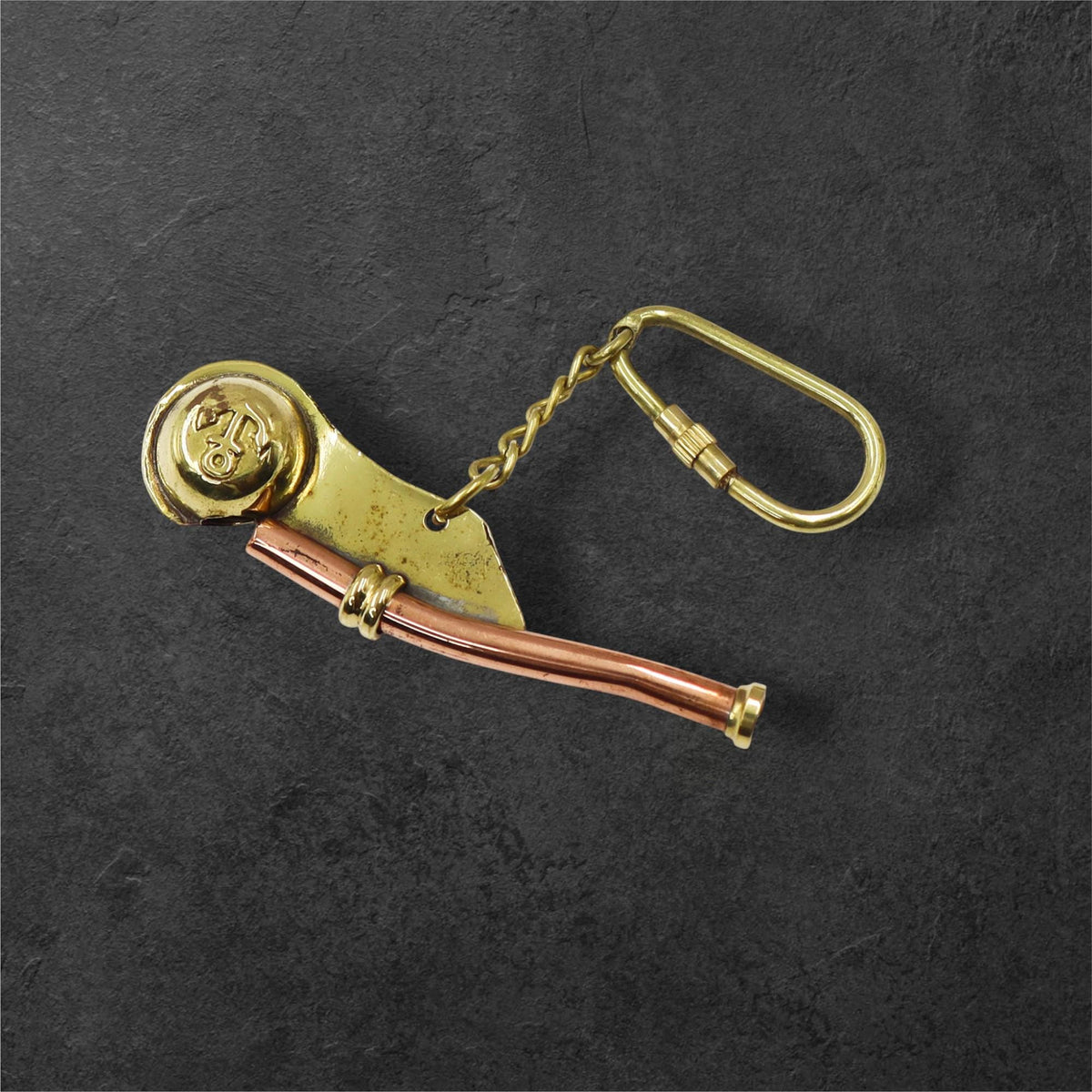 Personalized Boatswain's Whistle Keyring